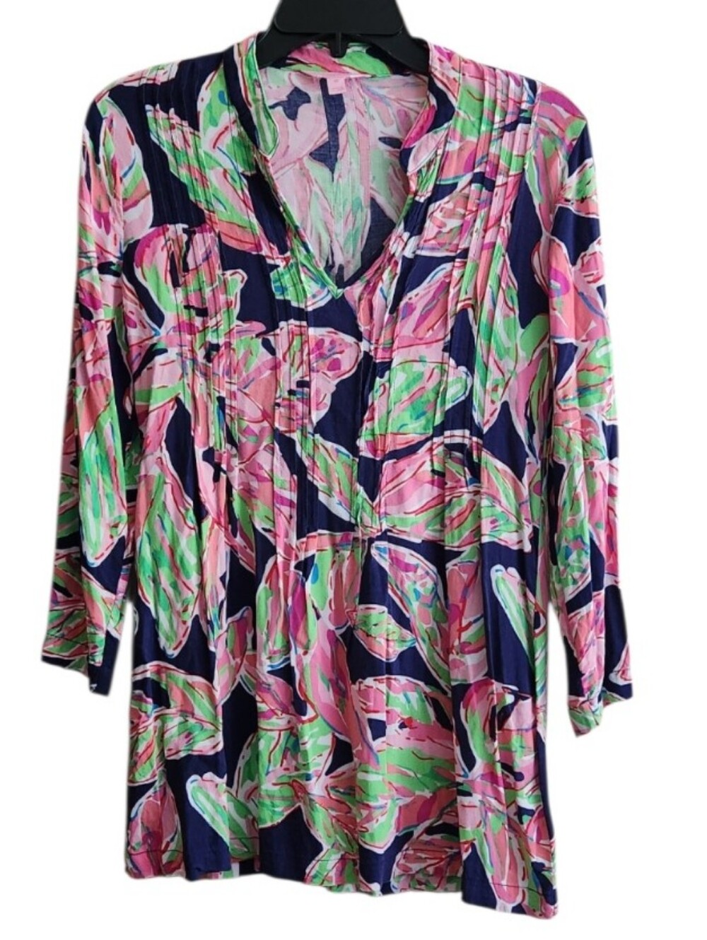 Lilly Pulitzer Sarasota Pintucking Tunic - Vias Floral Print
